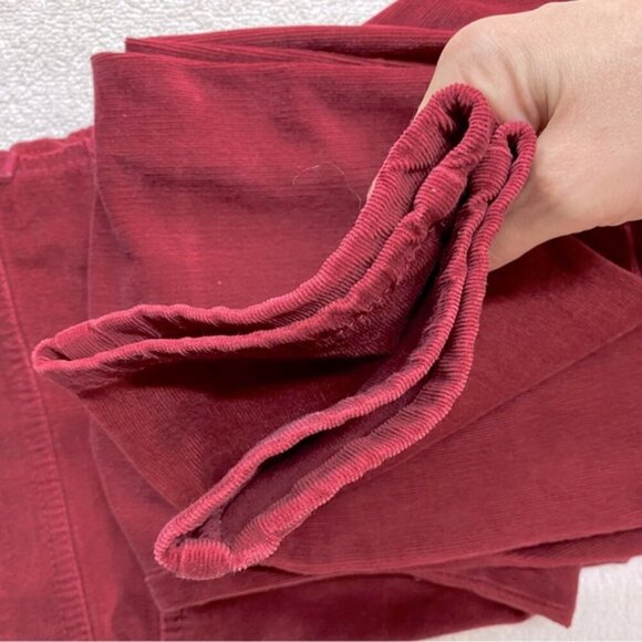Anthropologie Pilcro Mid Rise Red Corduroy Skinny Pants 32 - Picture 8 of 16